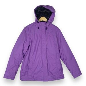 LL Bean Women’s Winter Warmer jacket coat purple size medium warm cozy travel